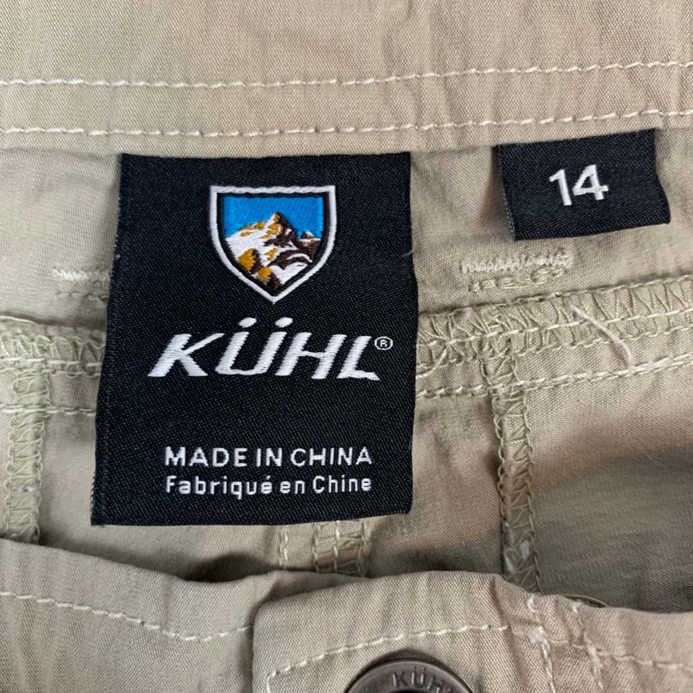Kuhl Mova Khaki Tan Roll Up Cargo Hiking Pants Womens 14 Stretch Lightweight - Picture 6 of 14